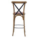 Bristol Bar Chair in Weathered Oak with Bison Tan Seat Everyday