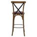 Bristol Bar Chair in Weathered Oak with Bison Bordeaux Seat Everyday