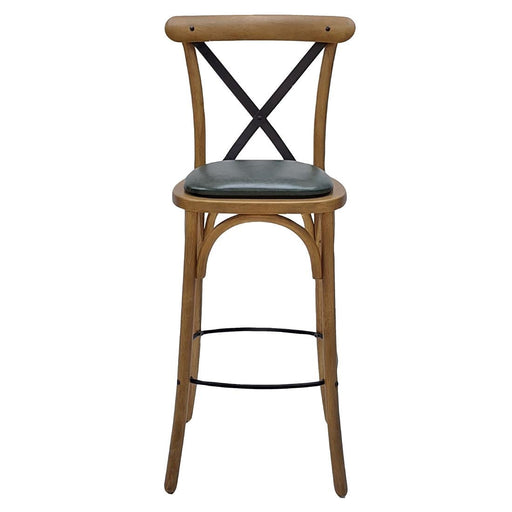 Bristol Bar Chair in Weathered Oak with Bison Cedar Seat Everyday