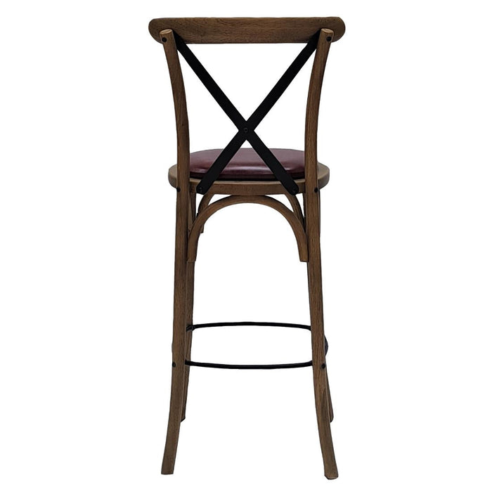 Bristol Bar Chair in Vintage with Bison Espresso Seat Everyday