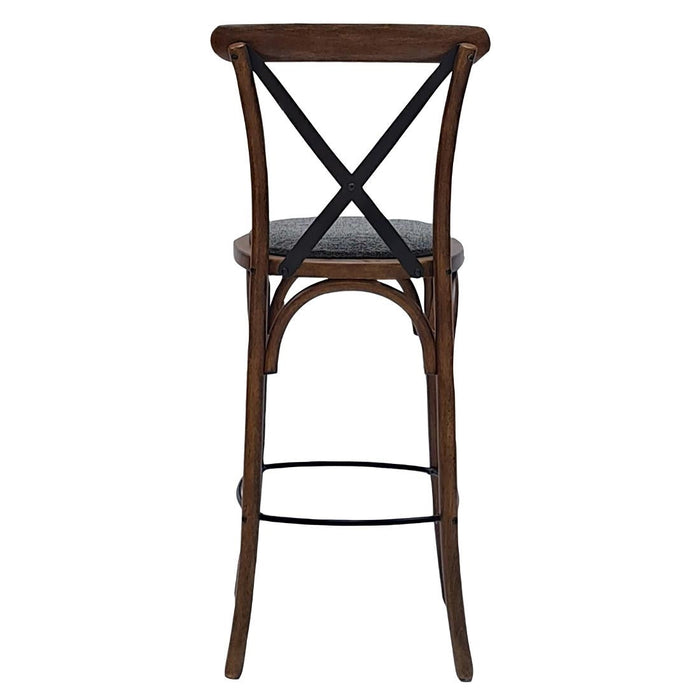 Bristol Bar Chair in Vintage with Shetland Smoke Seat Everyday