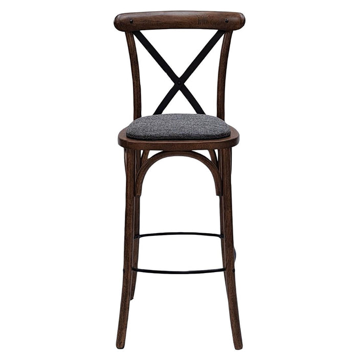 Bristol Bar Chair in Vintage with Shetland Smoke Seat Everyday