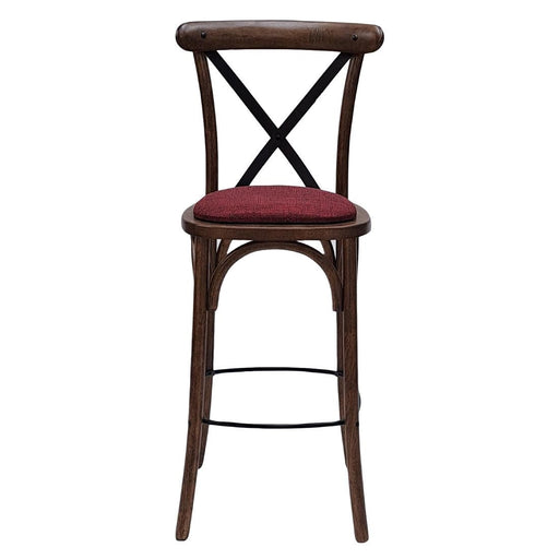 Bristol Bar Chair in Vintage with Shetland Scarlett Seat Everyday