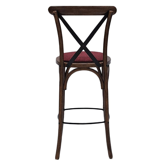 Bristol Bar Chair in Vintage with Shetland Scarlett Seat Everyday