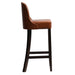 Kilsby Bar Chair in Dark Walnut with Bison Tan Seat Everyday