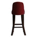 Kilsby Bar Chair in Dark Walnut with Bison Bordeaux Seat Everyday