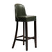 Kilsby Bar Chair in Dark Walnut with Bison Cedar Seat Everyday