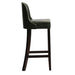 Kilsby Bar Chair in Dark Walnut with Bison Cedar Seat Everyday