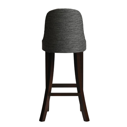Kilsby Bar Chair in Dark Walnut with Shetland Smoke Seat Everyday