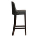 Kilsby Bar Chair in Dark Walnut with Shetland Smoke Seat Everyday