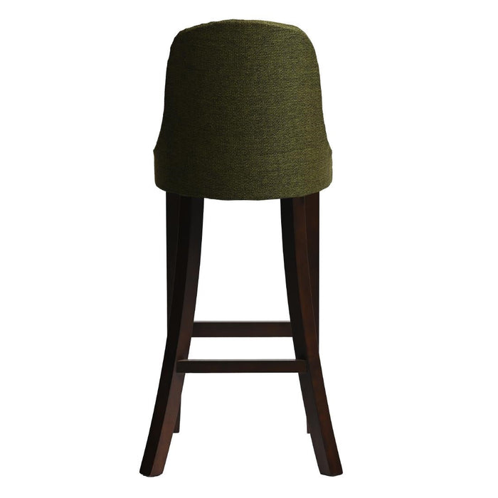Kilsby Bar Chair in Dark Walnut with Shetland Forest Seat Everyday