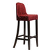 Kilsby Bar Chair in Dark Walnut with Shetland Scarlett Seat Everyday