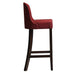 Kilsby Bar Chair in Dark Walnut with Shetland Scarlett Seat Everyday