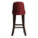 Kilsby Bar Chair in Dark Walnut with Shetland Scarlett Seat Everyday
