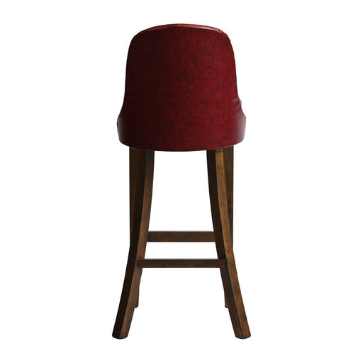 Kilsby Bar Chair in Vintage with Bison Bordeaux Seat Everyday