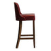 Kilsby Bar Chair in Vintage with Bison Bordeaux Seat Everyday
