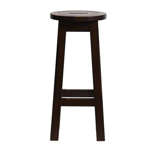 Wooden Top High Stool in Dark Walnut (2 Pack) Everyday