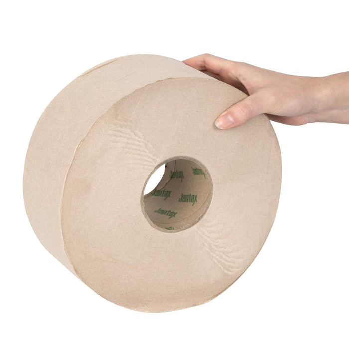 Jantex Green 100% Recycled Jumbo Roll Refill 2ply 300m (6 Pack) Jantex
