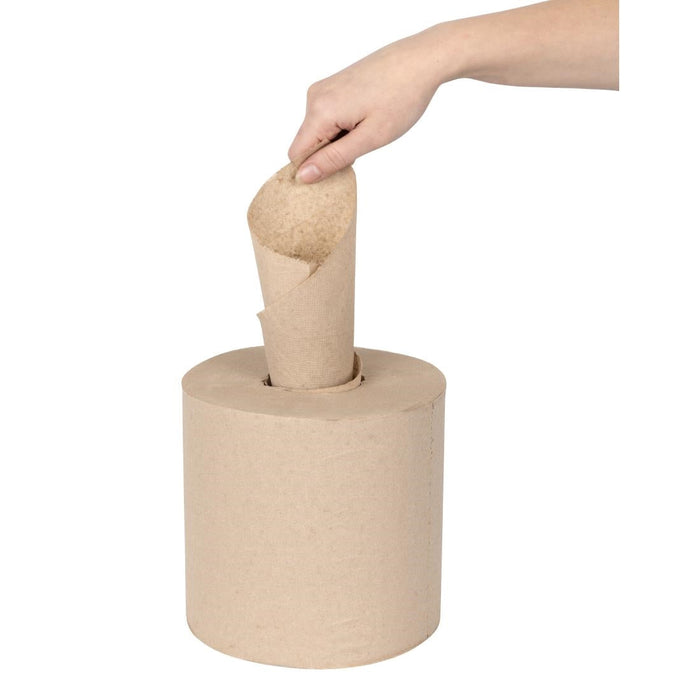 Jantex Green 100% Recycled Centre Feed Roll 2ply - 120m (6 Pack) Jantex