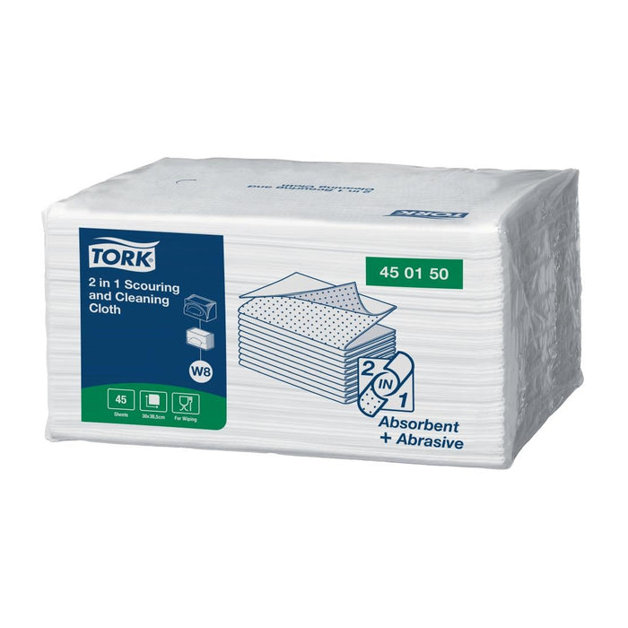 Tork 2 in 1 Scouring and Cleaning Cloths (360 Pack) Tork
