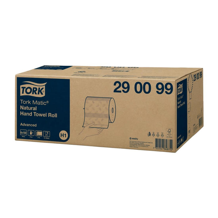 Tork Matic Natural Hand Towel Roll. 6x150m. 2Ply