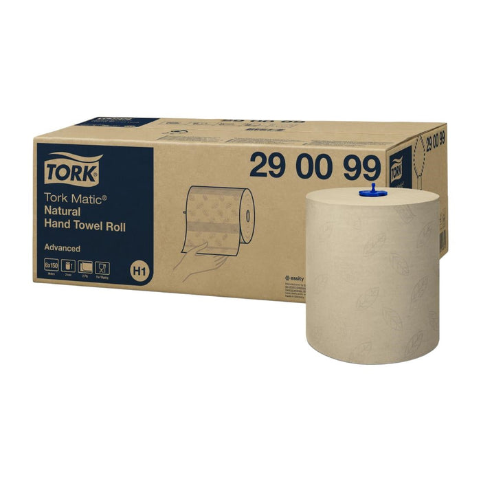Tork Matic Natural Hand Towel Roll Advanced H1 150m (6 Pack) Tork