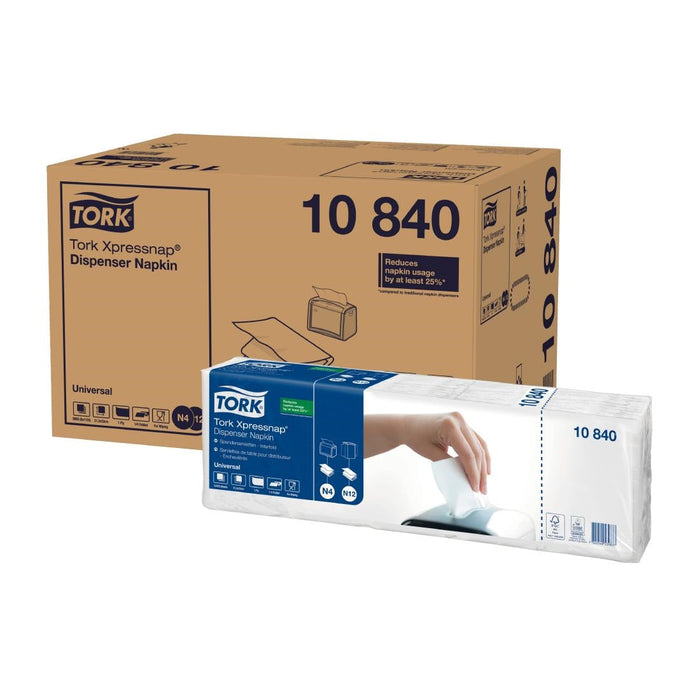 Tork Xpressnap White Dispenser Napkin 1Ply (9000 Pack) Tork