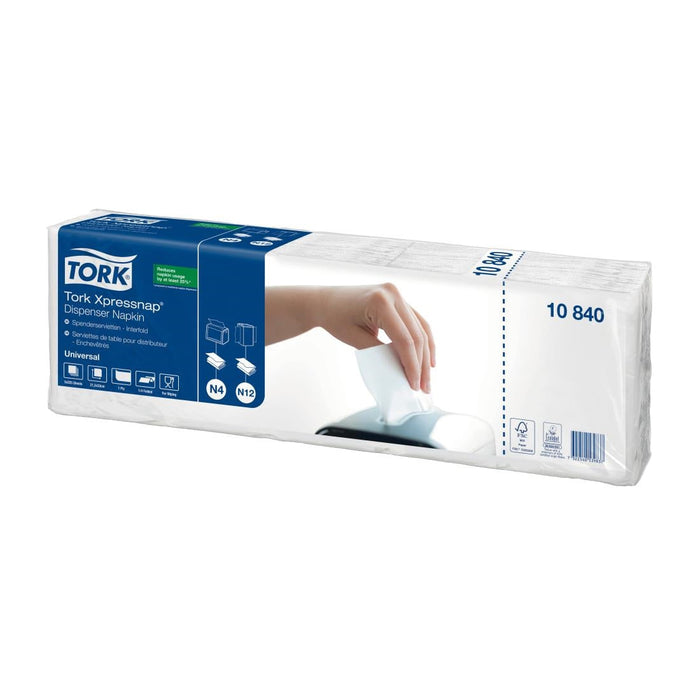 Tork Xpressnap White Dispenser Napkin 1Ply (9000 Pack) Tork