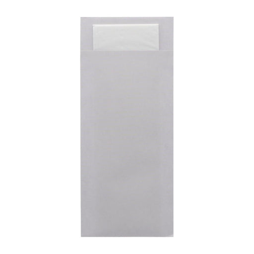 Sea Salt Grey | White 2ply Napkin | Pack Quantity: 500