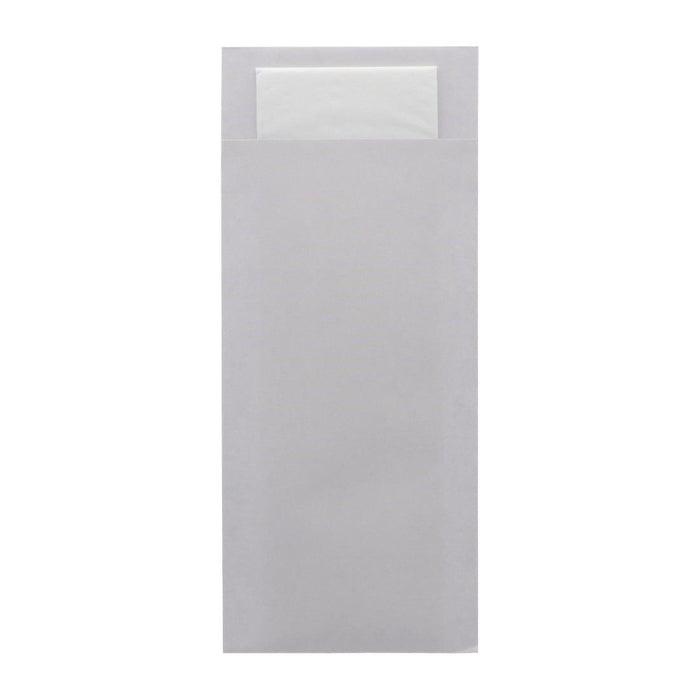 Sea Salt Grey | White 2ply Napkin | Pack Quantity: 500