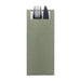 Europochette Classic Size Sage Green Cutlery Pouch with White 2ply Napkin (500 Pack) Europochette
