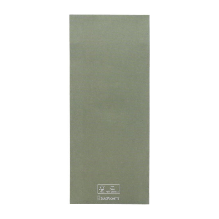 Europochette Classic Size Sage Green Cutlery Pouch with White 2ply Napkin (500 Pack) Europochette