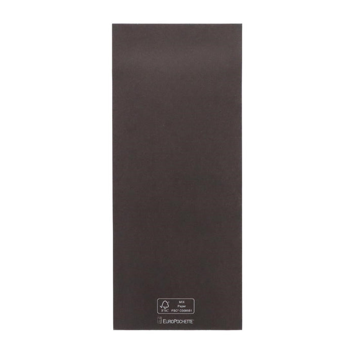 Europochette Classic Size Chocolate Brown Cutlery Pouch with Kraft 2ply Napkin (500 Pack) Europochette