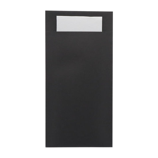 Royal Size | Black | White 2ply Napkin | Pack Quantity: 250
