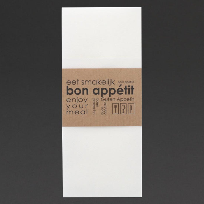 Europochette Kangaroo Fold Airlaid Napkins with Paper Sleeve (50 Pack) Europochette