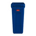 Rubbermaid Slim Jim Bin with Venting Channels Blue 60Ltr Slim Jim
