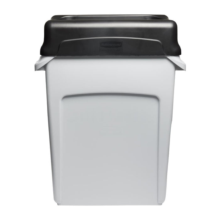 Rubbermaid Slim Jim Swing Black Lid Slim Jim