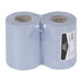 Nisbets Essentials Centrefeed Blue Rolls 2-Ply 320 Sheets (2 Pack) Nisbets Essentials