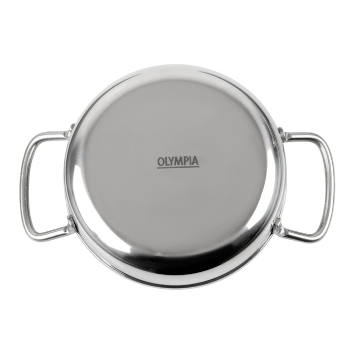 Olympia Table Presentation Double Handle Dish Stainless Steel 125mm Olympia