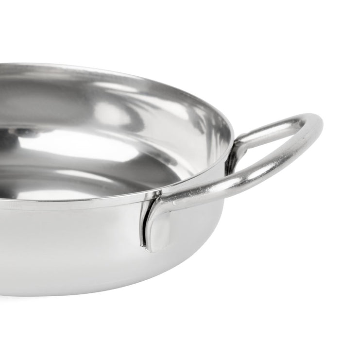Olympia Table Presentation Double Handle Dish Stainless Steel 125mm Olympia