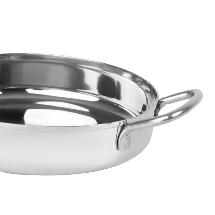 Olympia Table Presentation Double Handle Dish Stainless Steel 150mm Olympia