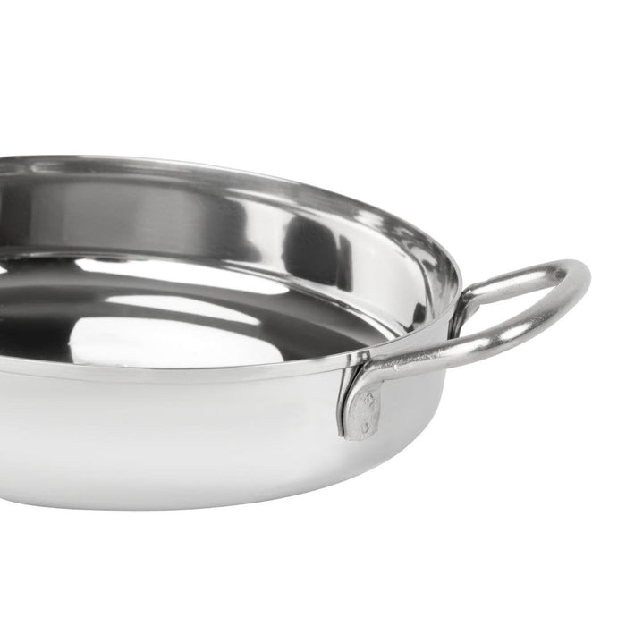 Olympia Table Presentation Double Handle Dish Stainless Steel 180mm Olympia