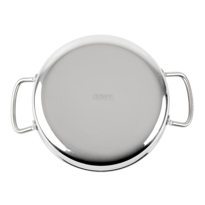 Olympia Table Presentation Double Handle Dish Stainless Steel 180mm Olympia