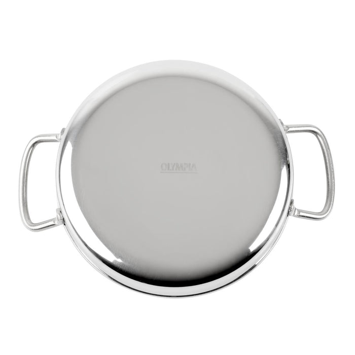 Olympia Table Presentation Double Handle Dish Stainless Steel 150mm Olympia