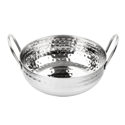 Olympia Table Presentation Hammered Kadai Dish Stainless Steel 200mm Olympia