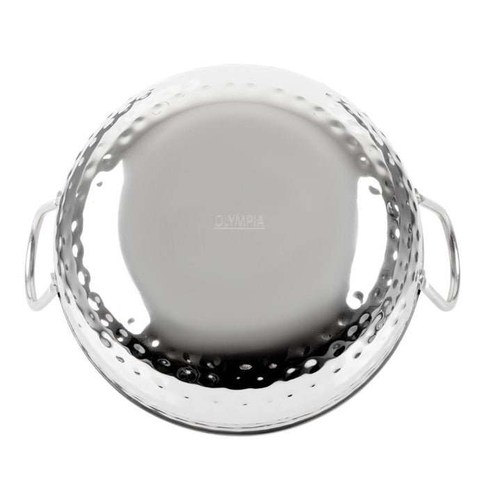 Olympia Table Presentation Hammered Kadai Dish Stainless Steel 170mm Olympia