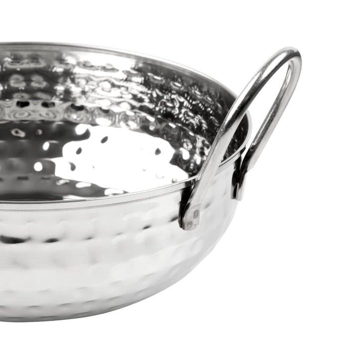 Olympia Table Presentation Hammered Kadai Dish Stainless Steel 170mm Olympia