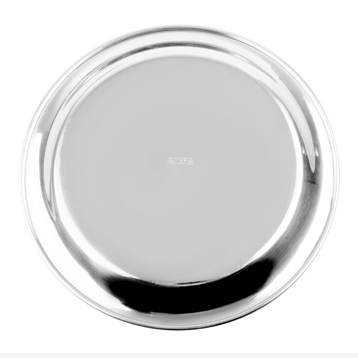 Olympia Round Stainless Steel Tip Tray 150mm Olympia