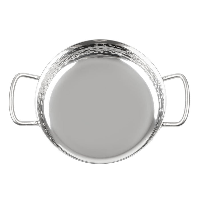 Olympia Table Presentation Handled Dish Stainless Steel Hammered 125mm Olympia