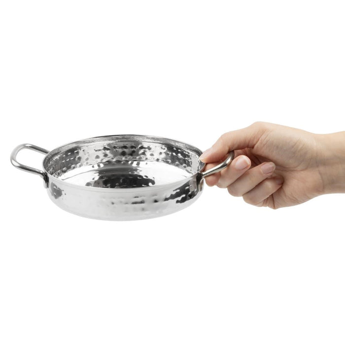 Olympia Table Presentation Handled Dish Stainless Steel Hammered 150mm Olympia